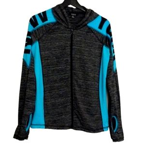 Mikk Hoodie Zip up Atlhletic Sweatshirt sz Large